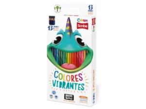 Lápices de color Scribe colores vibrantes 13 Pzas