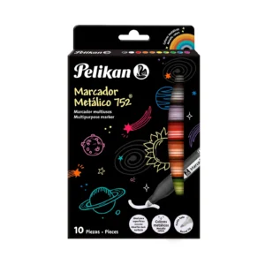 Marcador permanente Pelikan Metal 752 x 10