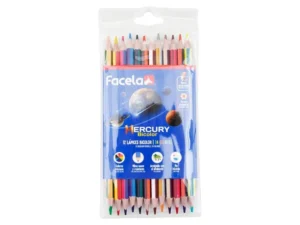 Lapices de Colores Facela dobke punta mercury bicolor 12/24 Pzas