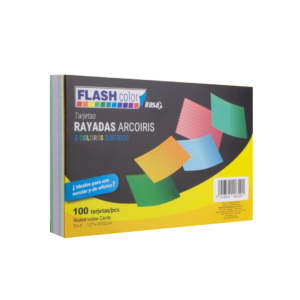 Tarjetas Rayadas acoiris flash