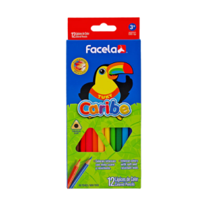 Lapices de Colores Facela Caribe 12 Pzas